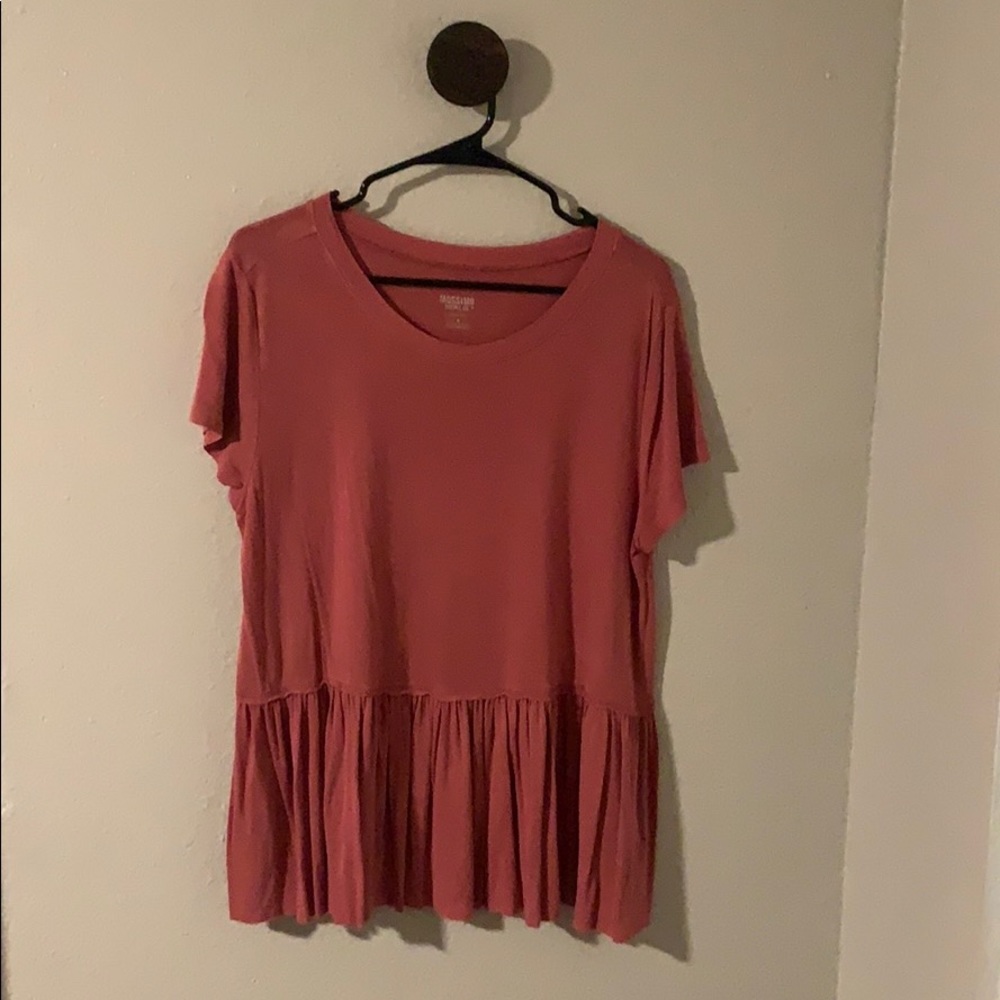 Pink Peplum Tee